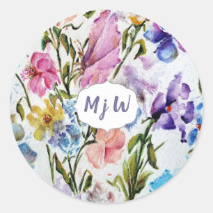 Sticker Rond Monogramme