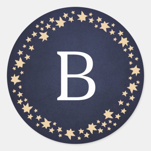 Sticker Rond Monogramme (Devant)