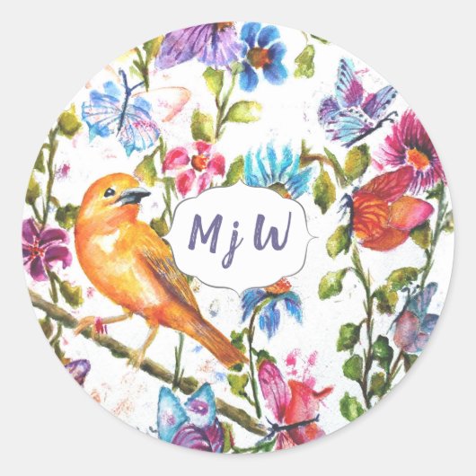 Sticker Rond Monogramme (Devant)