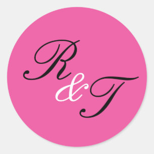 Sticker Rond Monogramme