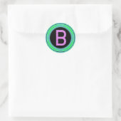 Sticker Rond Monogramme "B" (Sac)