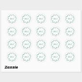 Sticker Rond Monogramme blanc blanc blanc blanc blanc blanc ver (Feuille)