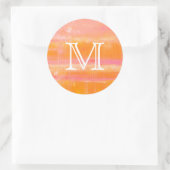 Sticker Rond Monogramme | Ciel des Caraïbes (Sac)