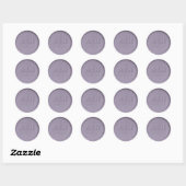 Sticker Rond Monogramme Date Lavender Stick cire Sceau (Feuille)