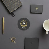 Sticker Rond Monogramme de Détroit