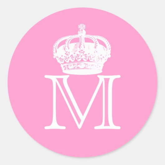 Sticker Rond Monogramme de la Couronne (Devant)