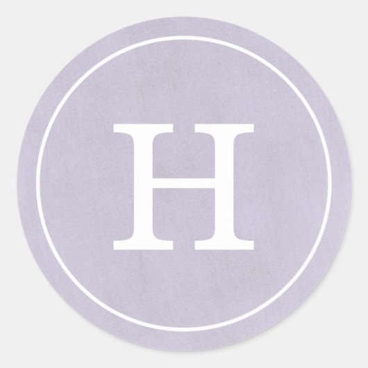 Sticker Rond Monogramme de la laveuse de débonair (Devant)