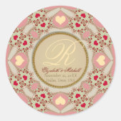 Sticker Rond Monogramme décoratif (Devant)