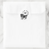 Sticker Rond Monogramme d'Iguana (Sac)