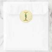 Sticker Rond Monogramme d'or irlandais I (Sac)