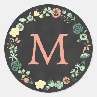 STICKER ROND MONOGRAMME DU CLASSEMENT FLORAL