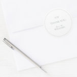 Sticker Rond Monogramme Elegant Sage Green Merci Mariage<br><div class="desc">Express votre gratitude dans le style avec notre Sage Elegant Sage Green Merci Script Mariage Classic Round Sticker. Ce sticker joliment conçu présente votre monogramme dans une police élégante, accentuée par une palette verte à la sauge douce qui rayonne de chaleur et de sophistication. Les mots "Merci" sont délicatement placés...</div>