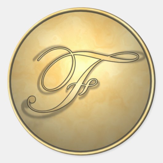 Sticker Rond monogramme_f (Devant)