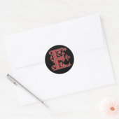 Sticker Rond Monogramme floral E (Enveloppe)