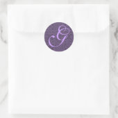 Sticker Rond Monogramme G personnalisable (Sac)
