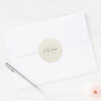 Monogramme Logo Crème minimaliste moderne