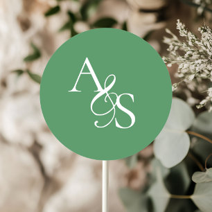 Sticker Rond Monogramme, Mariage