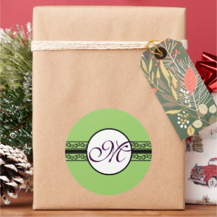 Sticker Rond Monogramme Mariage Invitations & Cadeaux