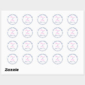 Sticker Rond monogramme mariage juif (Feuille)
