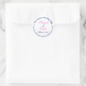 Sticker Rond monogramme mariage juif (Sac)