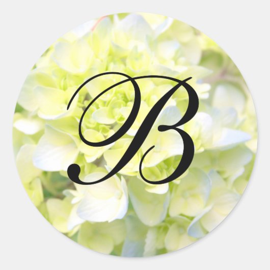 Sticker Rond Monogramme Mariage personnalisable (Devant)