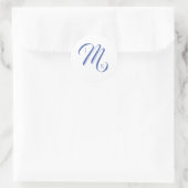 Sticker Rond Monogramme Mariage simple (Sac)
