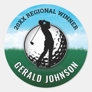 Sticker Rond Monogramme minimaliste Personnalisé Élégant Homme 