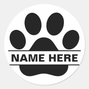 Sticker Rond Monogramme personnalisé