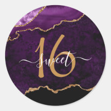 Monogramme personnalisé Parties scintillant or vio