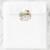 STICKER ROND MONOGRAMME ROMANTİCA / POPIES ROUGES ENREGISTRER L (Sac)