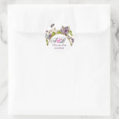 STICKER ROND MONOGRAMME ROMANTİCA / VIOLETS PURPLE ENREGISTRER (Sac)