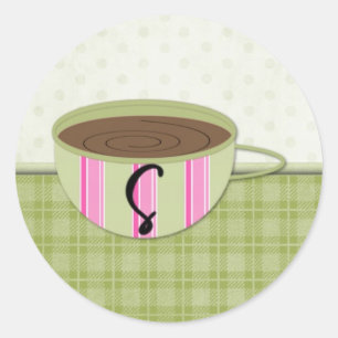 Sticker Rond Monogramme S