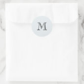 Sticker Rond Monogramme simple (Sac)