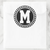 Sticker Rond Monogramme Superstar noir (Sac)