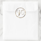 Sticker Rond Monogramme V Faux Bronze (Sac)