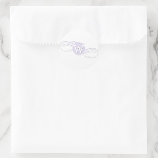 Sticker Rond Monogramme W (Sac)