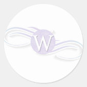 Sticker Rond Monogramme W (Devant)
