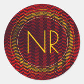 Sticker Rond Monogrammed (Devant)
