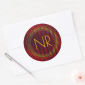 Sticker Rond Monogrammed (Enveloppe)