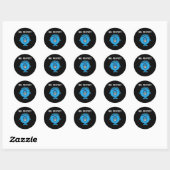 Sticker Rond Monsieur Parfait (Feuille)