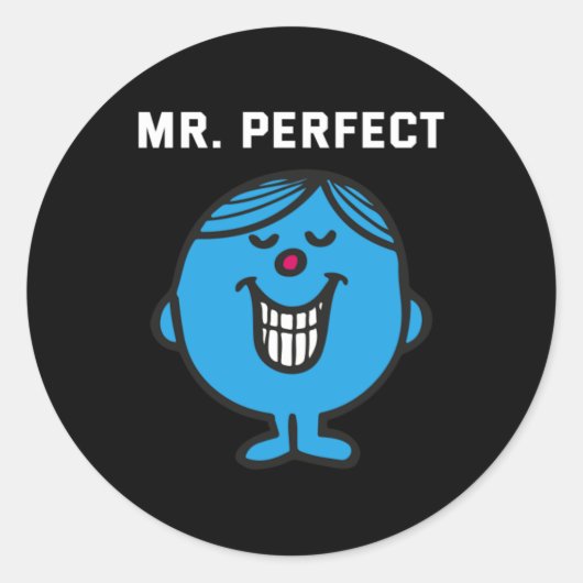 Sticker Rond Monsieur Parfait (Devant)