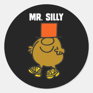 Sticker Rond Monsieur Silly