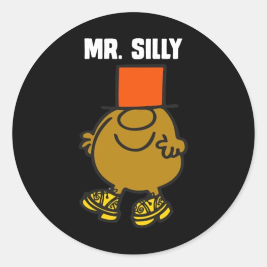 Sticker Rond Monsieur Silly (Devant)