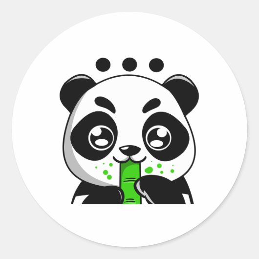 Sticker Rond monsieur sticker. (Devant)