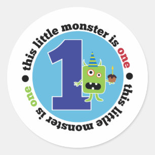 Sticker Rond Monster 1 T-shirt Anniversaire