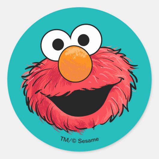 Sticker Rond Monster à la fin de cette histoire | Elmo (Devant)