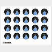 Sticker Rond Monster Candy Happy Halloween (Feuille)