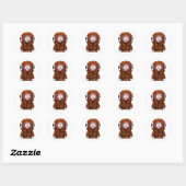 Sticker Rond Monster du Colorado (Feuille)