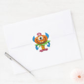 Sticker Rond Monster Party (Enveloppe)