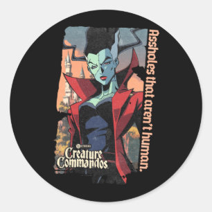 Sticker Rond Monster Squad La Performance de la mariée